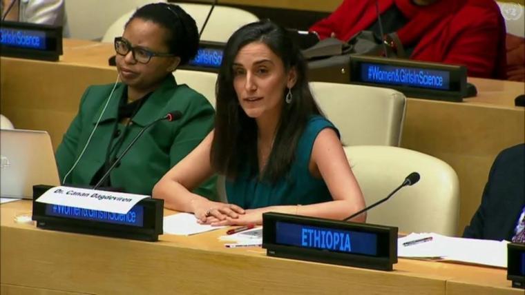 ‘My endless source of motivation is Atatürk,’ young Turkish scientist says at UN
