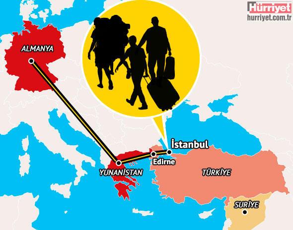 Suriyeliler Avrupa’ya gitmek için Edirneye akın etti