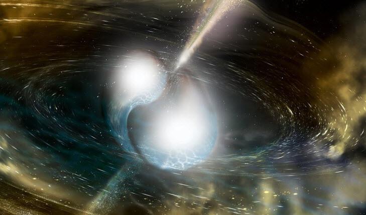 Nötron yıldızı çarpışmasından yeni nötron yıldızı çıktı