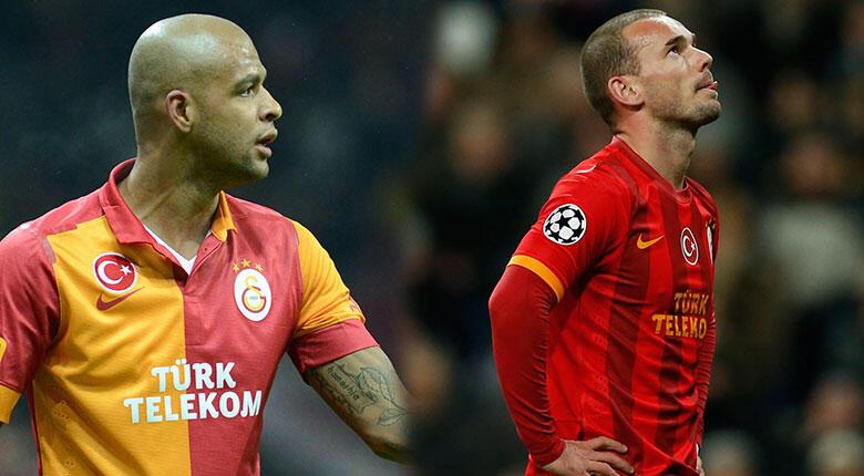 Galatasaray'da karar verildi Sneijder ve Melo