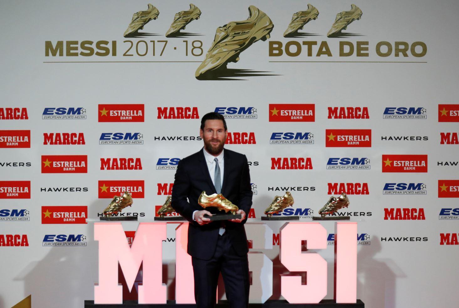 Messi quot Altın Ayakkabı quot ödülünü aldı