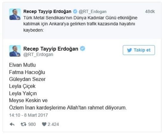Erdoğan isimlerini tek tek yazdı...