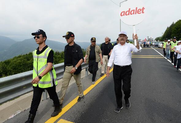 Kılıçdaroğlu Adalet Yürüyüşünün 12. gününde... İşte yürüyüşten fotoğraflar