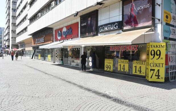 İzmirde korkutan görüntü Dükkanlar kepenk indirdi
