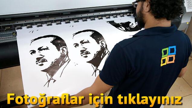 Katarda Erdoğan posterlerine büyük ilgi