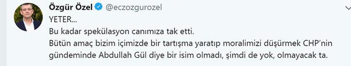 CHPden son dakika Abdullah Gül açıklaması