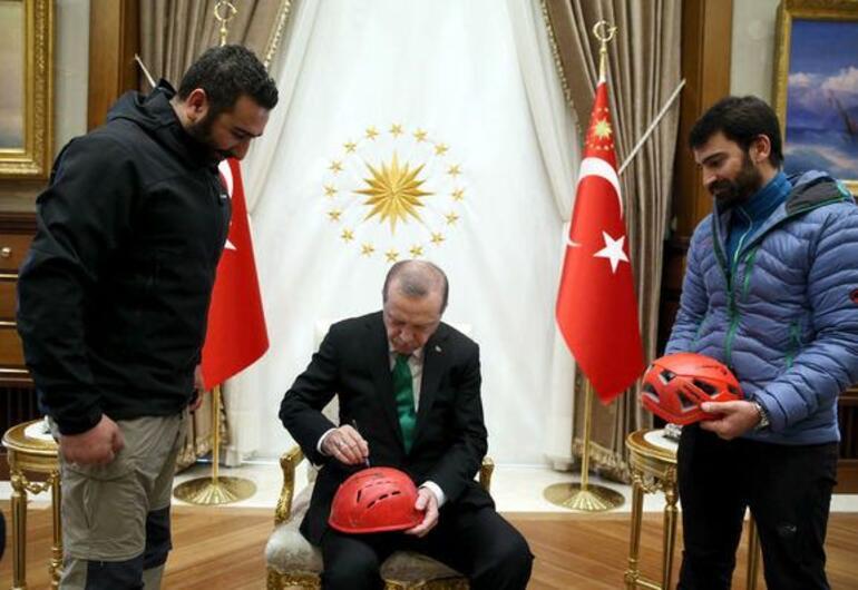Cumhurbaşkanı Erdoğana getirdiler