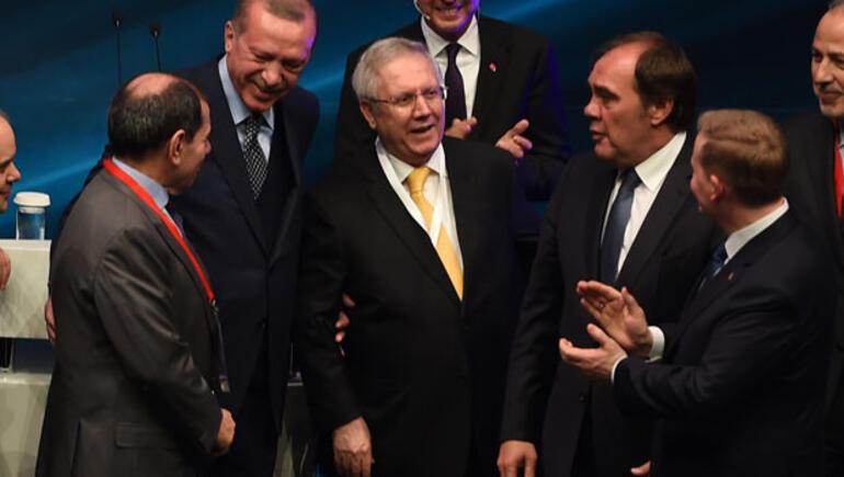 Cumhurbaşkanı Erdoğan ve kulüp başkanlarından renkli görüntüler
