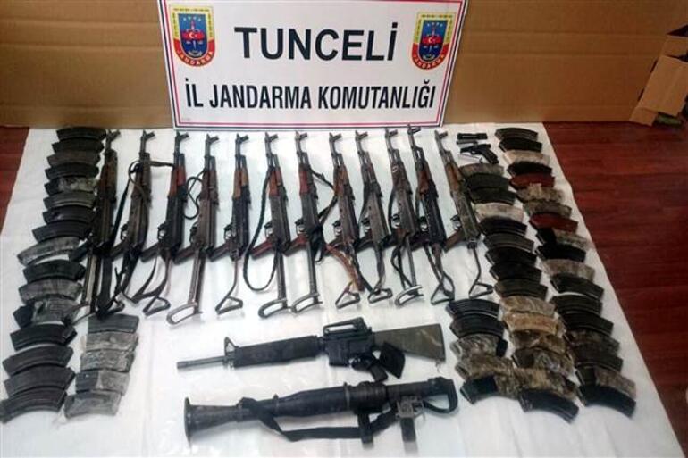 Tuncelide JÖH operasyonuyla öldürülen 14 PKKlı örgütün özel gücü çıktı