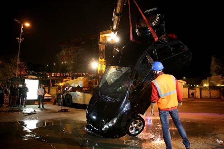 İstanbulda şoke eden olay... Eşiyle tartıştı, otomobilini denize attı...