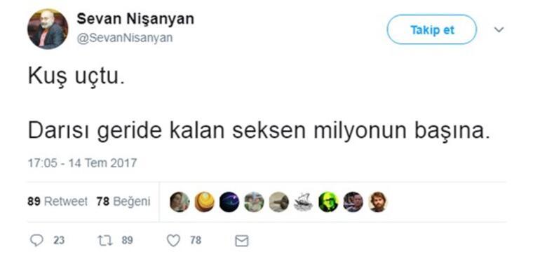 Son dakika: Sevan Nişanyan cezaevinden firar ettiğini Twitterdan duyurdu