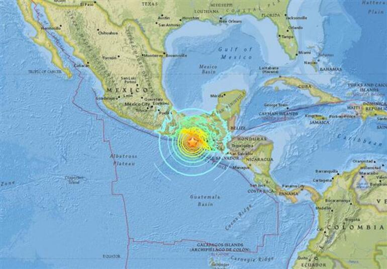 Son dakika: Meksikada 8.1 büyüklüğünde deprem...
