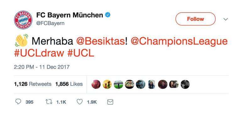 Bayern Münih ile Beşiktaş arasında ilk raunt twitterda başladı Olay cevap...