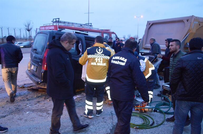 Ankara’da feci kaza: 4 ölü, 1 yaralı