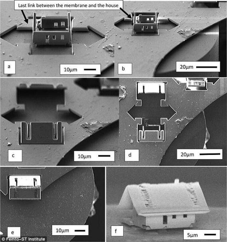 Dünyanın en küçük evini nanorobotlarla yaptılar