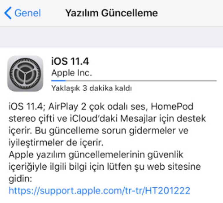 iOS 11.4 güncellemesi yayında Yeni neler var