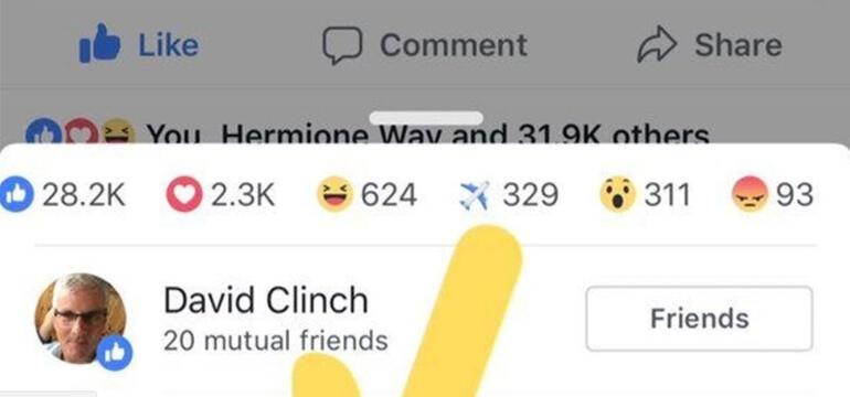 Facebookun bir tuhaf emoji: UÃ§ak emojisine dikkat