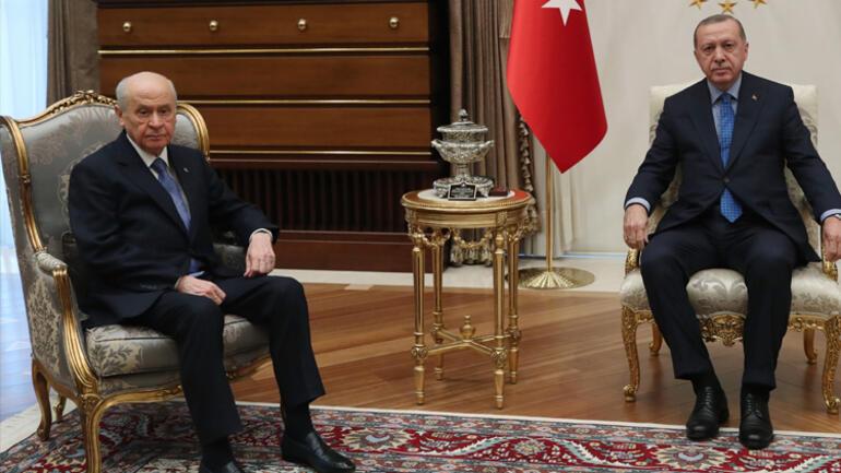 Cumhurbaşkanı Erdoğan ile Devlet Bahçeli görüşmesi sona erdi