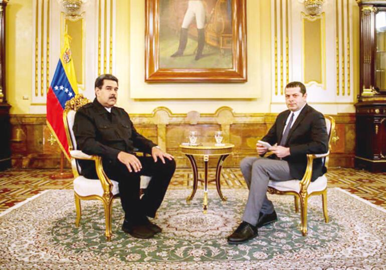 Maduro: Bırakın üç soru daha sorsun. Acción