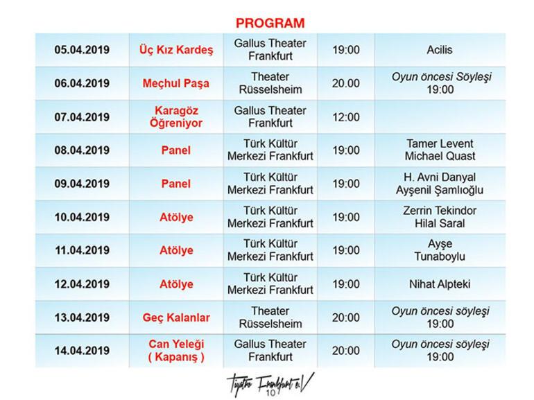 Frankfurt Türk Tiyatro Festivali, dolu dolu başlıyor