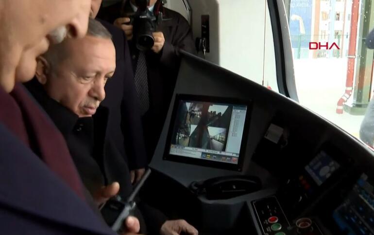 Son dakika Cumhurbaşkanı Erdoğan makinist koltuğunda Gebze - Halkalı hattı ilk seferini yapıyor