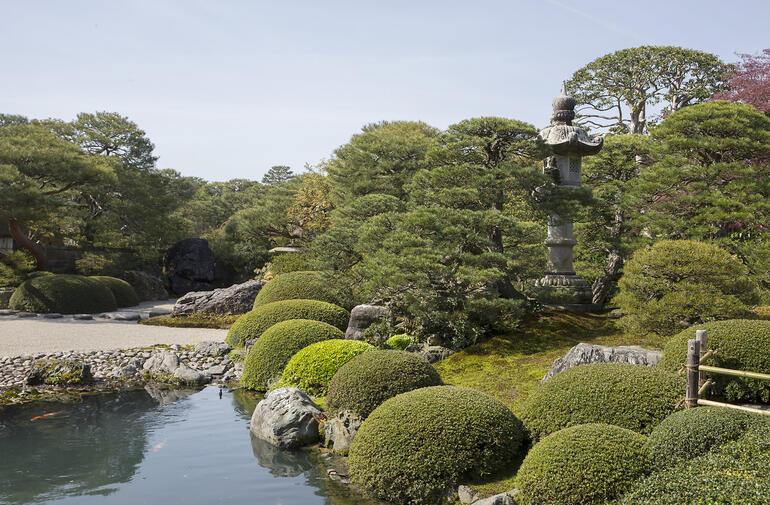 Japon bahçe sanatının zirvesi Adachi Bahçesi