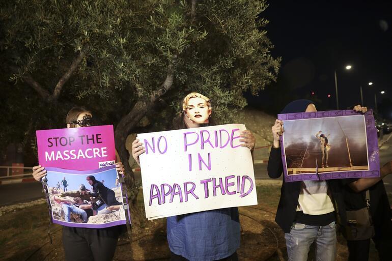 Eurovision sırasında Netanyahu ve İsraile protesto