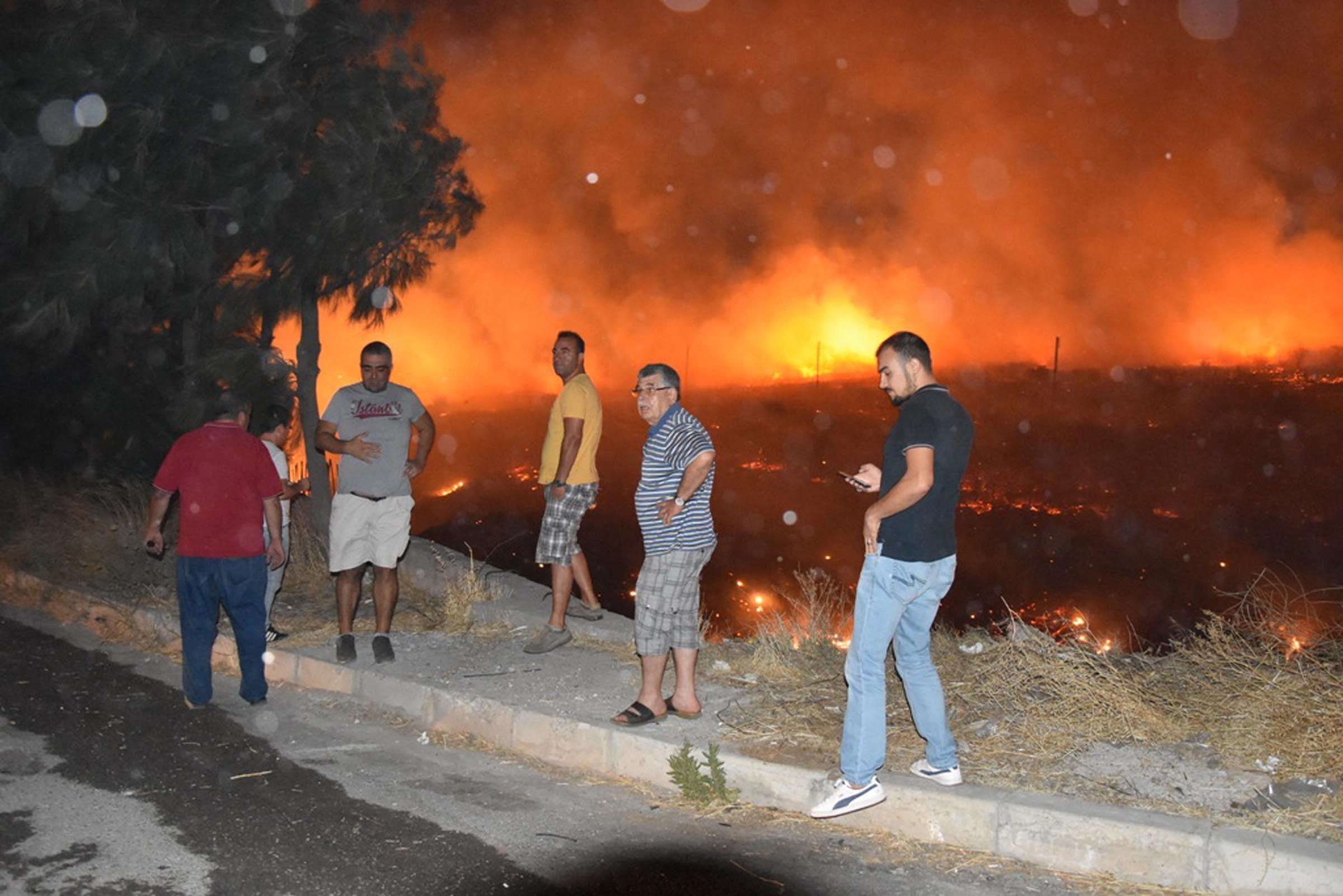 İzmir'i korkutan yangın