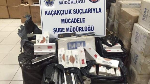 İzmir'de kaçak sigara operasyonu