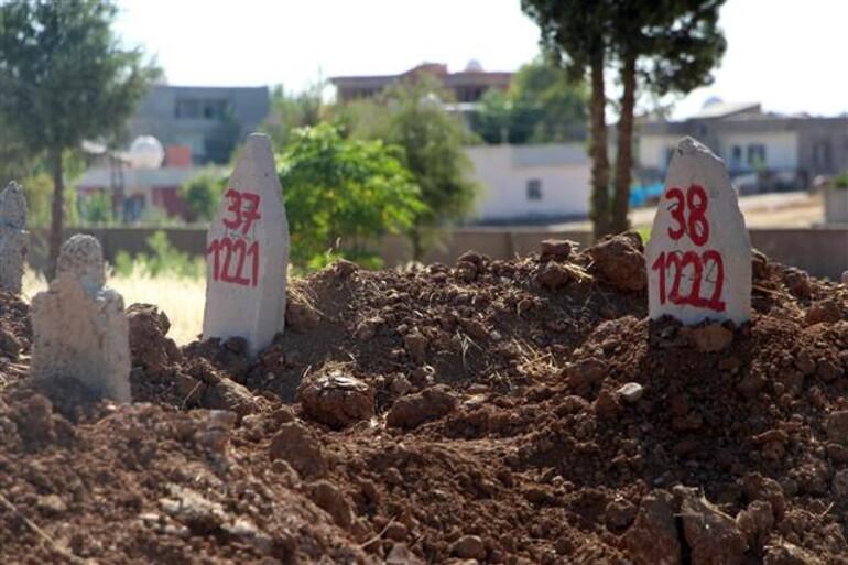 56 PKK'lının cenazesi kimsesizler mezarlığına gömüldü