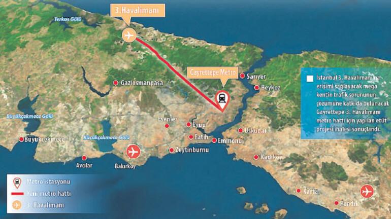 İstanbul'un yeni metrosu 6 ilçeden geçecek