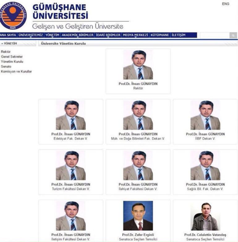 Gümüşhane Üniversitesi'nden 'Prof. Dr. İhsan Günaydın' açıklaması