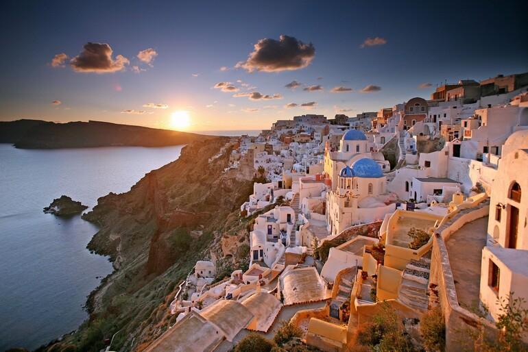 Sen en güzelisin Santorini...