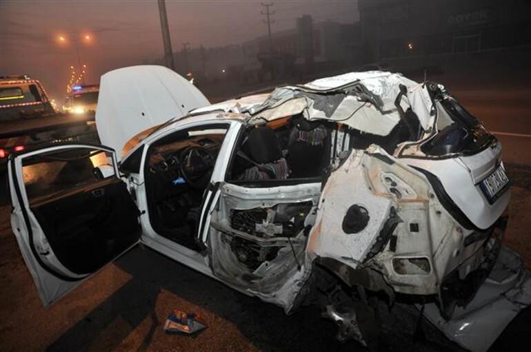 Bursa İnegölde feci kaza: 4 ölü, 1 yaralı