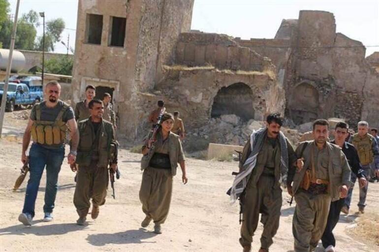 İHA: PKK’lı teröristlerin Kerkük’te çekilmiş fotoğrafları yayınlandı