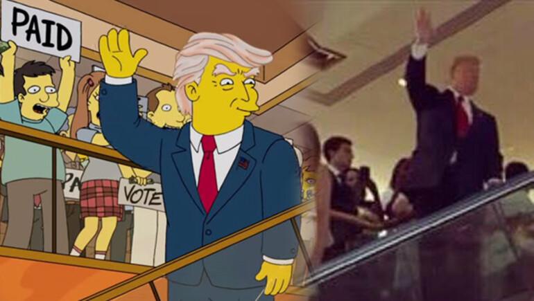 The Simpsons Trumpın başkan olacağını 16 yıl önceden bildi