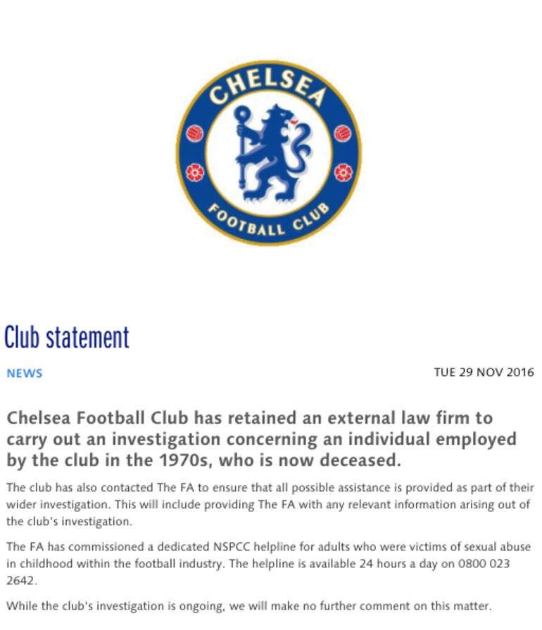 Chelsea'de cinsel istismar skandalı!.. - Resim : 1