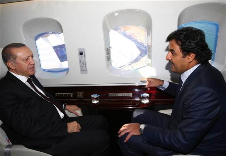 Cumhurbaşkanı Erdoğan, Emir Al Saniyi havaalanında karşıladı