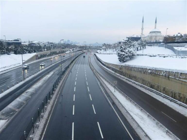 İstanbul yolları bomboş