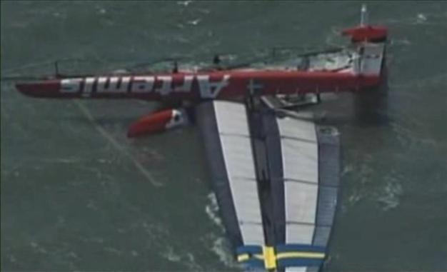 French Sailor Capsized Boat