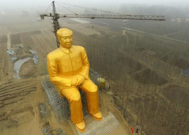 Tuch Seide China Großen Führer Bellwether Vorsitzender Mao MaoZedong  Murall #7 