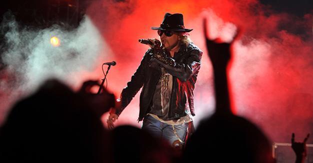Axl Rose, back with Guns N' Roses, to front AC/DC