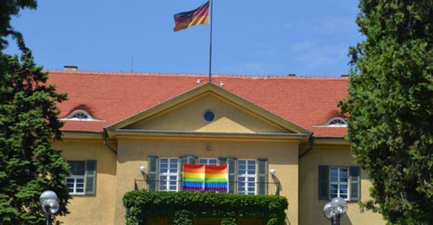German embassy flies rainbow flag in show of support for Turkey’s LGBT community