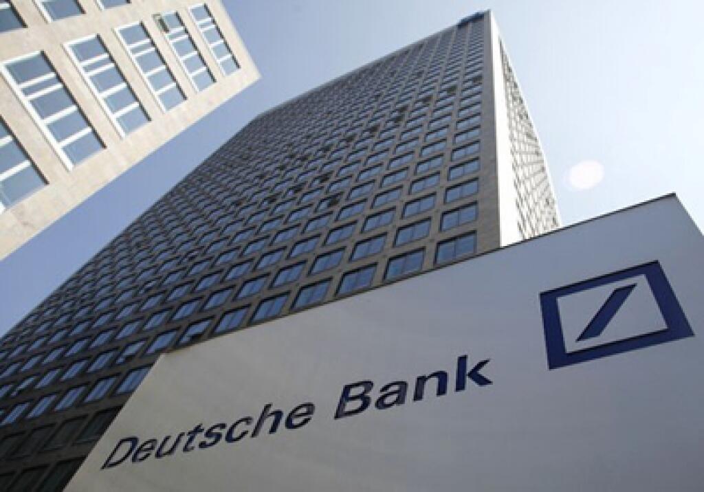 Night View Of The Deutsche Bank Ag Building Berlin Germany Stock