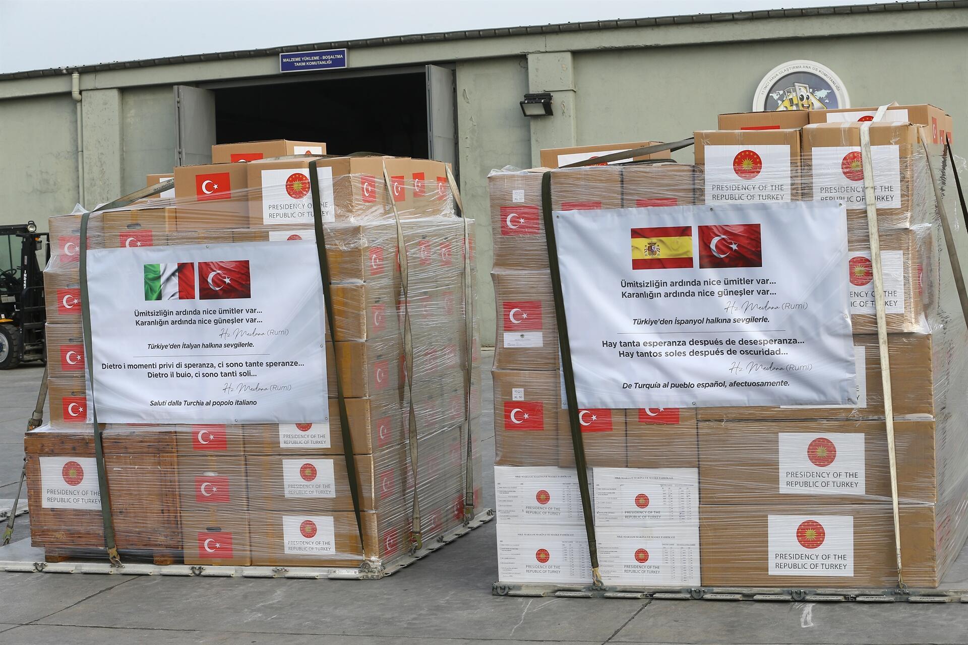 Turkey sends coronavirus aid to Italy, Spain - Turkey News
