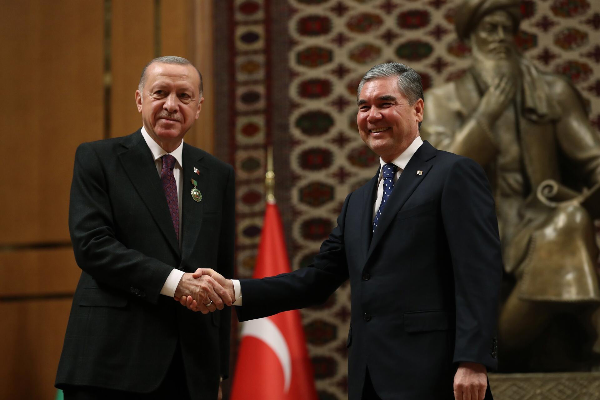 Erdoğan: Türkiye, Türkmenistan ile ticaret hacmini 5 milyar dolara çıkardı