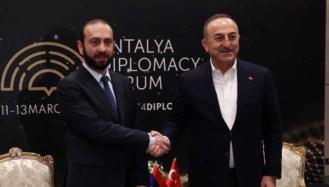 Turkish, Armenian FMs meet in Antalya amid normalization efforts