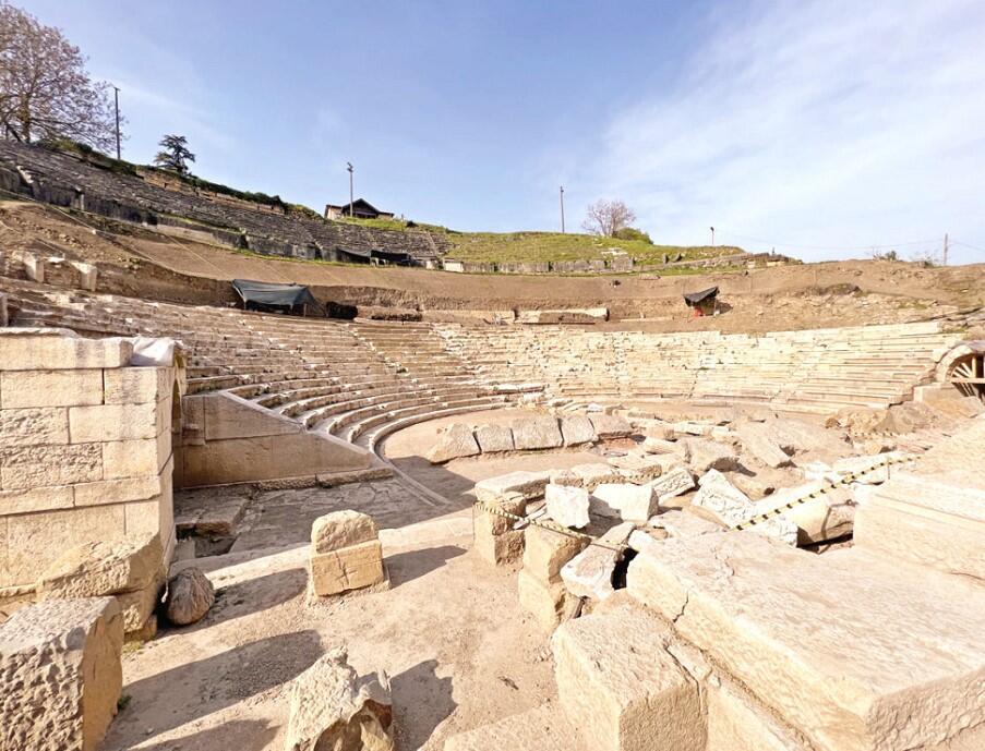 Ancient city theater, unique in Turkey