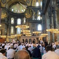 First Muslim prayers held in Hagia Sophia after 85 years - Turkey News