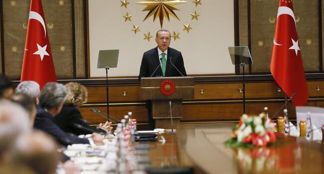 President Erdoğan meets representatives of US companies in Turkey